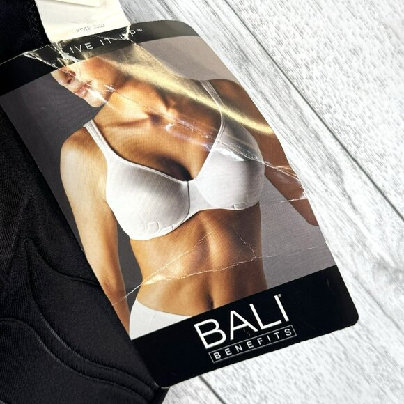 Bali Live It Up Seamless Underwire Bra Black Womens Size 38 DDD NWT NEW - Picture 3 of 7